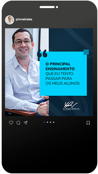 imagem de post do instagram do doutor Pedro Meireles